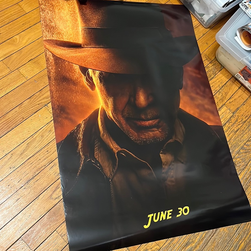 Indiana Jones 27x40 Dial of Destiny Double Sided Teaser Movie Poster
